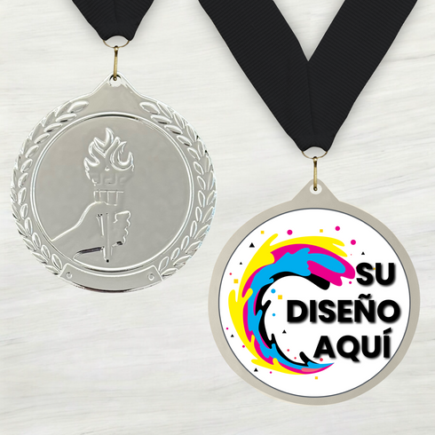 Medalla de Metal de Victoria de 2.5" con cinta MDL700